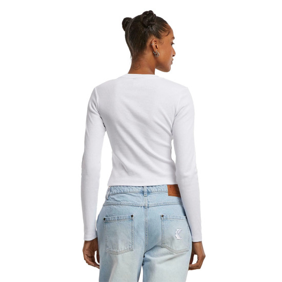 Karl Kani Γυναικεία μακρυμάνικη μπλούζα Small Signature Short Rib Longsleeve
